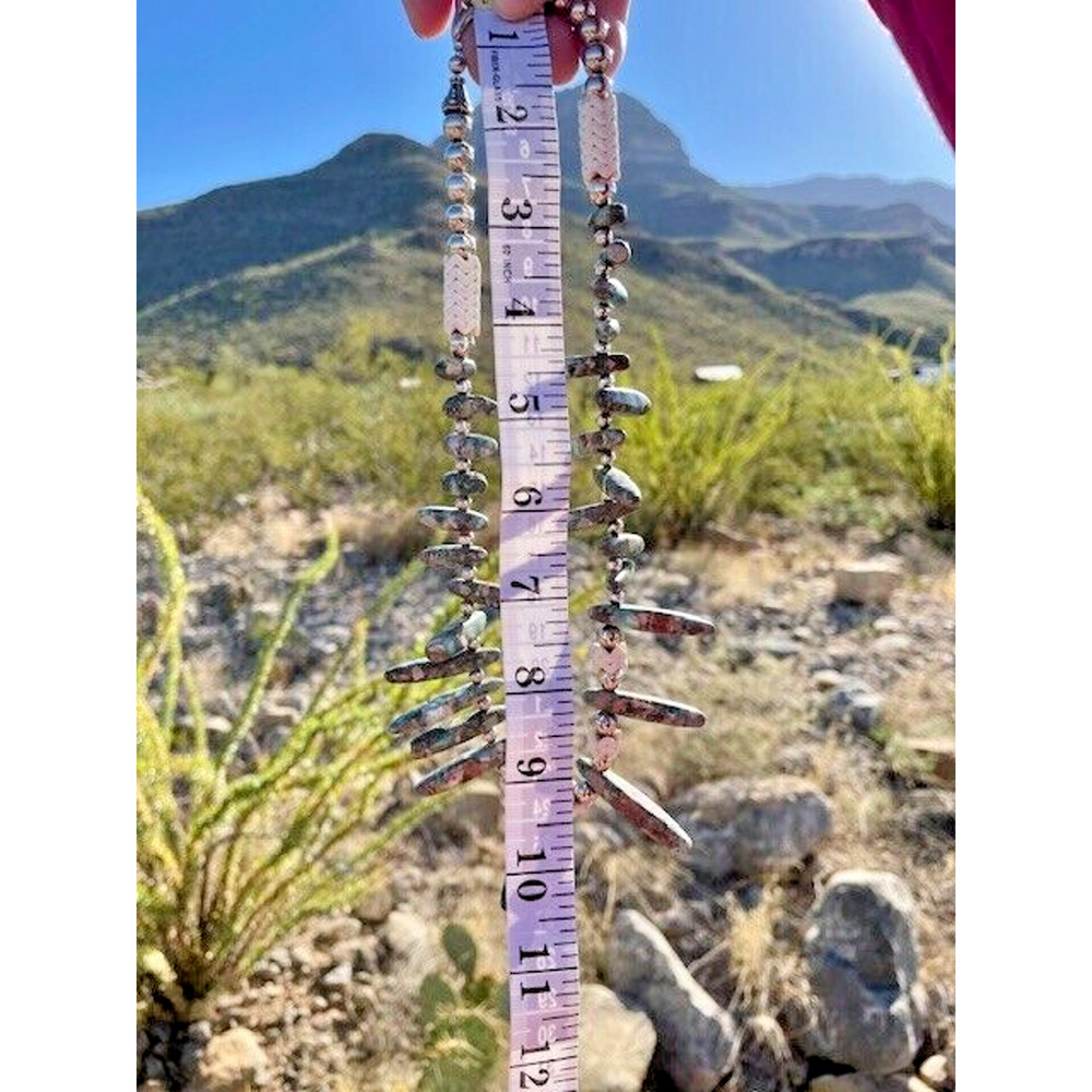 Native American Multi Colored Stone Shells & Bead… - image 4